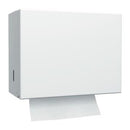 DISPENSER HAND TOWEL SINGLEUNIV WHT METAL