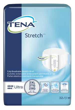 Essity Health & Medical Solutions Essity Hms Tena Stretch Briefs  Ultra Briefs, 2X-Large, 64" -70" Hip Size, Gray, 3