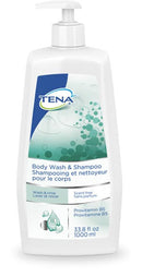 Essity Health & Medical Solutions Essity Hms Tena Body Wash & Shampoo  Shampoo, Scent-Free, 33.8 fl oz Pump Bottle, 8/cs