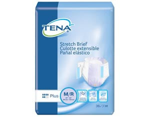 Essity Health & Medical Solutions Essity Hms Tena Stretch Briefs  Plus Briefs, Medium/ Regular, 33" - 52" Hip Size,