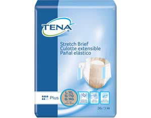 Essity Health & Medical Solutions Essity Hms Tena Stretch Briefs  Plus Briefs, Large/ X-Large, 41" - 64" Hip Size, B
