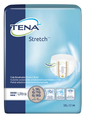 Essity Health & Medical Solutions Essity Hms Tena Stretch Briefs  Ultra Briefs, Large/ X-Large, 41" -64" Hip Size, B