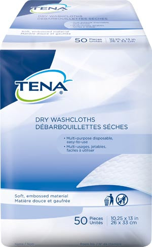 Essity Health & Medical Solutions Essity Hms Tena Dry Washcloths