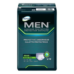 Essity Health & Medical Solutions Essity Hms Tena Men Protective Underwear  Men, Large/X-Large, 44" - 64" Hip Size, White, 14/