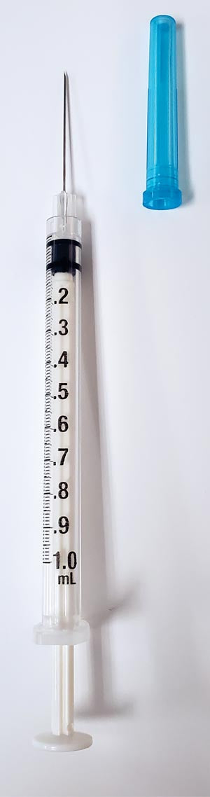 Exel Corporation Exel Tb Tuberculin Syringes With Luer Slip  Tuberculin Syringe, 1cc with Needle, 25Gx1", PA Ze