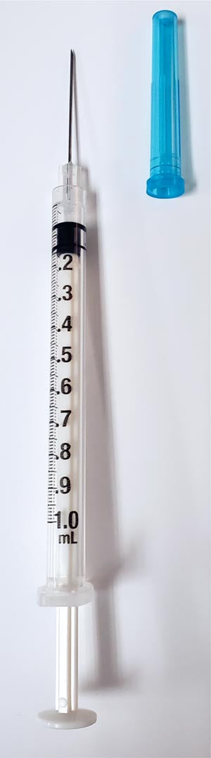 Exel Corporation Exel Tb Tuberculin Syringes With Luer Slip  Tuberculin Syringe, 1cc with Needle, 23Gx1", PA Ze