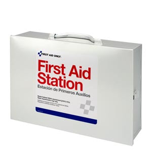 FIRST AID METAL CABINET 2SHELFCUSTOM LOGO 10/CS (DROP)