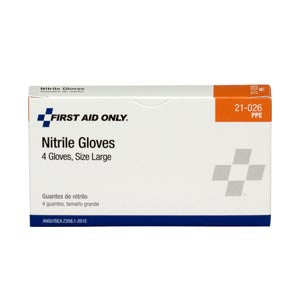 First Aid Only/Acme United Corporation First Aid Only/Acme United Cpr Kit  Nitrile Exam Gloves, 4/bx