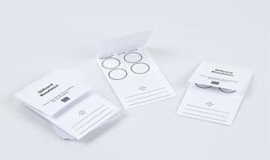 CARD BLOOD STAIN 100/PK