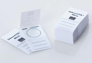 Qiagen Fta Nucleic Acid Collection  FTA Micro Card, 125µl Sample Area, 125µl Total Vol