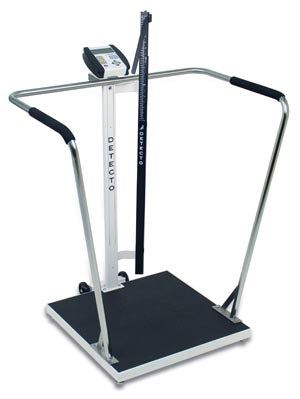 Detecto Waist-High Stand-On Scale  Bariatric Scale, Digital, 1000 lb X .2 lb / 450kg