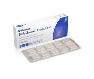DRESSING HEMOSTATIC TOPICALSAFEGZ HEMOSTAT 20UNITS/BX