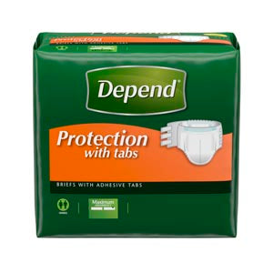 Kimberly-Clark Consumer Kimberly-Clark Depend Overnite Briefs  Absorbency, Large/ X-Large, 16/pkg, 3 pkg/cs