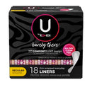 Kimberly-Clark Consumer Kimberly-Clark Feminine Care Products  U by Kotex Barely There Liners, Thin, 18/pk, 24 pk