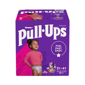 Kimberly-Clark Consumer Kimberly-Clark Pull-Ups Learning Design Training Pants  Pants, 3T-4T, Girls Giga Pack, 66/pk, 1 pk/cs