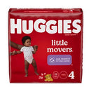 Kimberly-Clark Consumer Kimberly-Clark Huggies Little Movers Diapers  Size 4, Jumbo Pack, 22/pk, 4 pk/cs