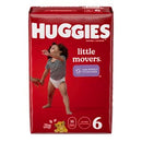 Kimberly-Clark Consumer Kimberly-Clark Huggies Little Movers Diapers  Size 6, Jumbo Pack, 16/pk, 4 pk/cs