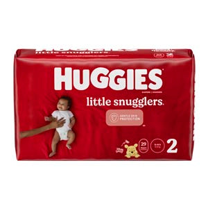 Kimberly-Clark Consumer Kimberly-Clark Huggies Little Snugglers Diapers  Little Snugglers, Size 2, Jumbo Pack, 29/pk, 4 pk/