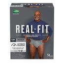 TBD-UNDERWEAR REAL FIT DEPEND MENSM/MD 14/PK 2PK/CS