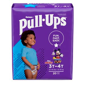 Kimberly-Clark Consumer Kimberly-Clark Pull-Ups Learning Design Training Pants  Pants, 3T-4T, Boys Jumbo Pack, 20/pk, 4 pk/cs