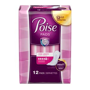 Kimberly-Clark Consumer Kimberly-Clark Poise Pads  e Pads, Maximum, Long, 12/pk, 4 pk/cs