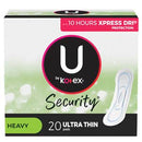 Kimberly-Clark Consumer Kimberly-Clark Feminine Care Products  U by Kotex Heavy Pads, Premium, Ultra Thin, 20/pk,
