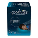 Kimberly-Clark Consumer Kimberly-Clark Goodnites Underpants  Pants, Boy, Large, Giga Pack, 34/pk, 1 pk/cs