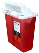 Oak Ridge Products Oak Ridge Sharps Container  Container, 5 Quart, Red Base/ Translucent Mailbox