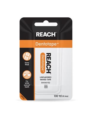 Lg H&H Reach Dental Floss  Dentotape Dental Floss, Retail, 100yd, 24/cs