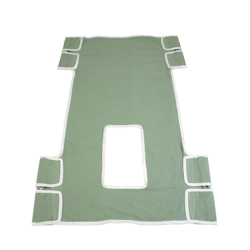 Standard Seat/Back Sling Commode Opening - Canvas