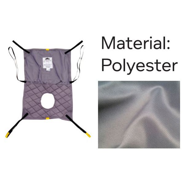 Joerns Hoyer Professional Long Seat Sling - Commode Model  Polyester - Large