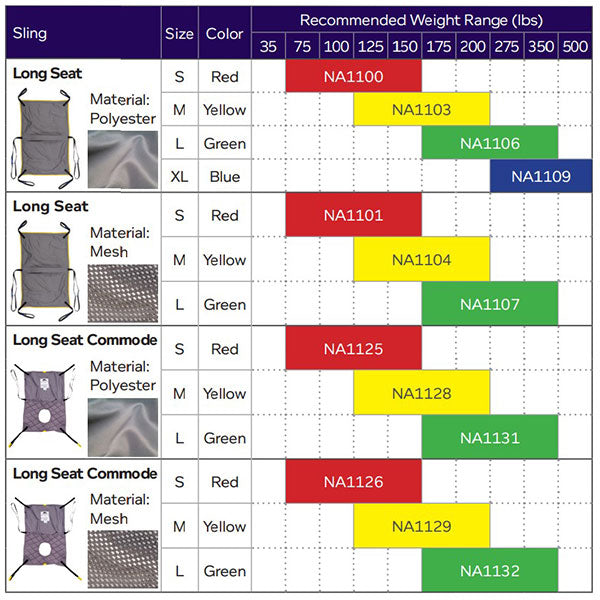 Joerns Hoyer Professional Long Seat Sling 