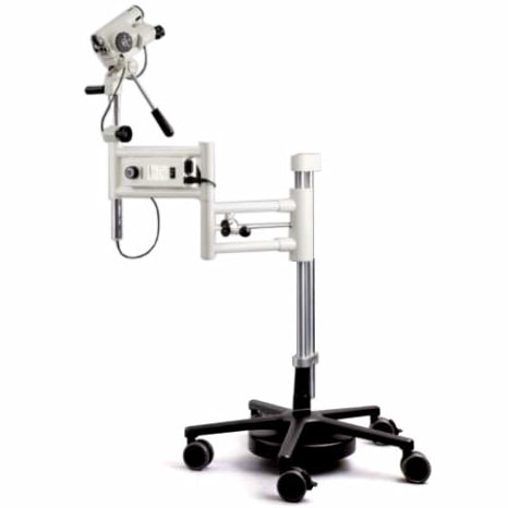 Leisegang OptiK Model 1 Colposcope  with Swing-Arm Rolling Base