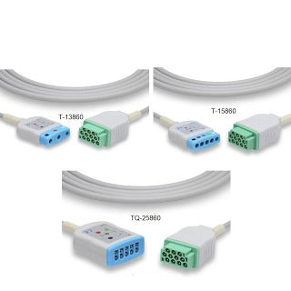Marquette GE ECG Trunk Cable  5 DIN Leads