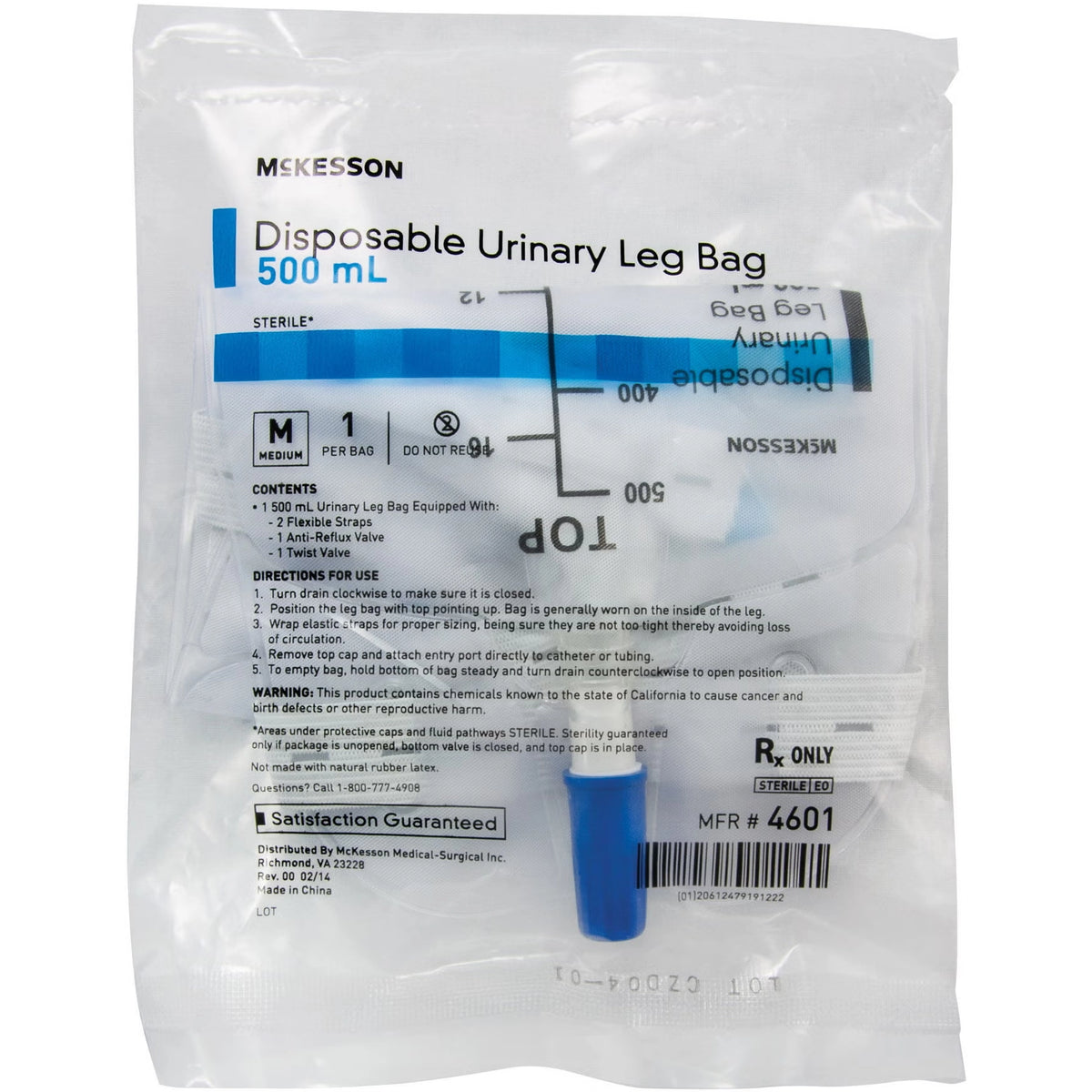 McKesson Disposable Urinary Leg Bag