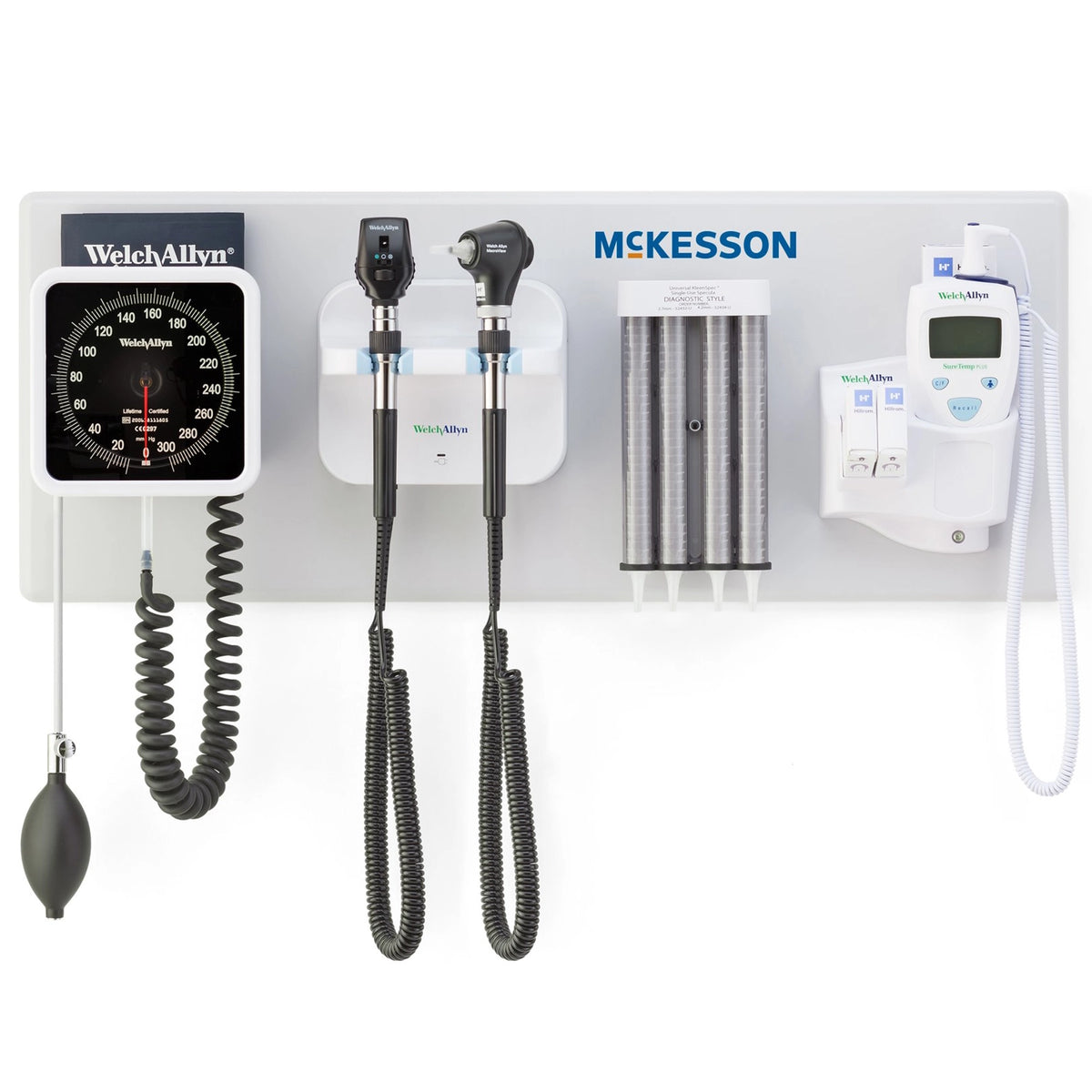McKesson Integrated Wall System  - Ophthalmoscope / Otoscope / BP Aneroid / Specula Dispenser / Thermometer / Transformer