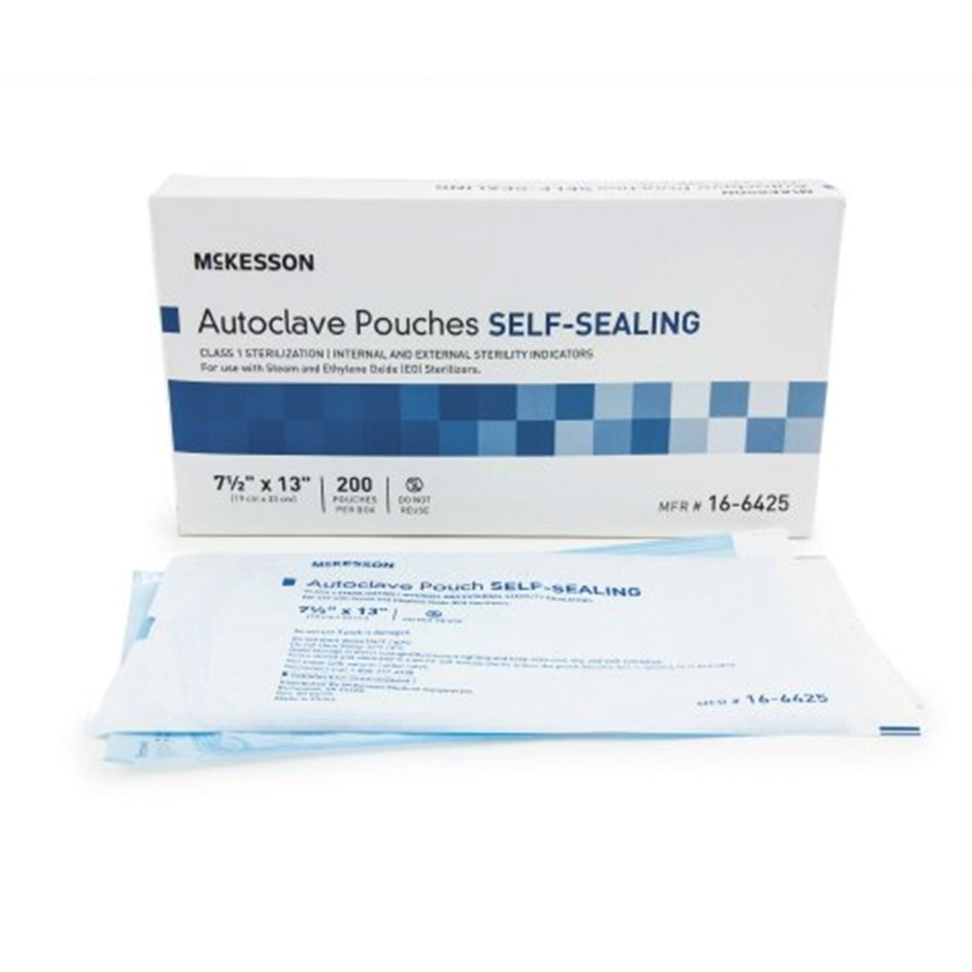 McKesson Self-Sealing Autoclave Pouch - 7.5 x 13 Inches