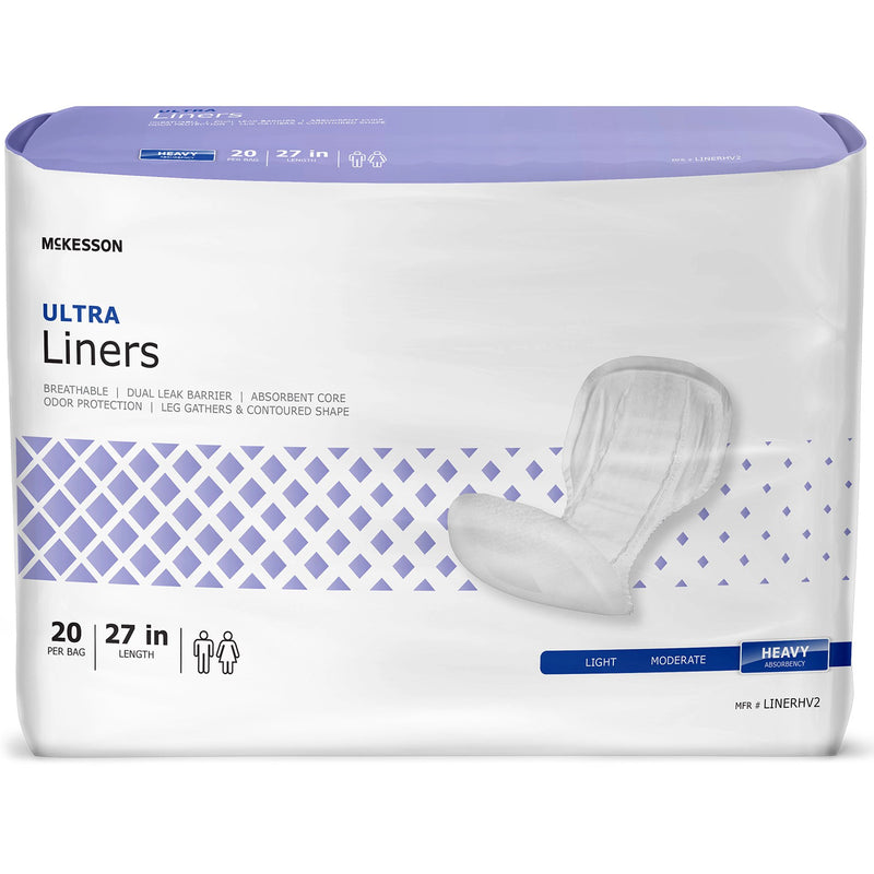 McKesson Ultra Incontinence Liner packaging