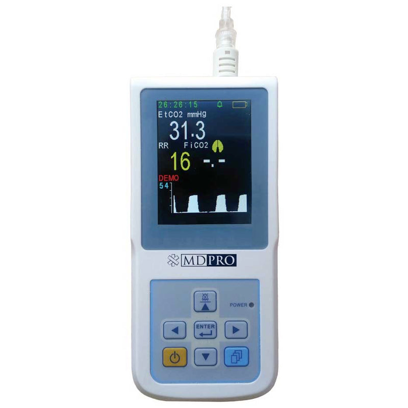 MDPro MicroCap 9 Handheld Capnograph and Oximeter