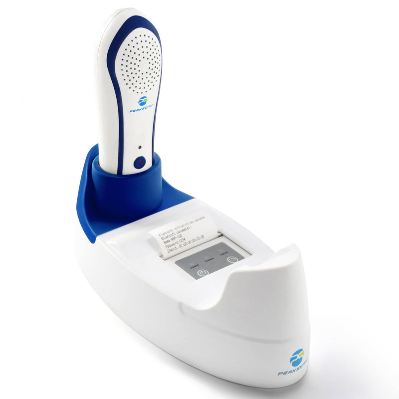 MDPro Powered by Peaksonic M4 Bladder Scanner in dock