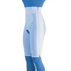 Medco Above Knee Compression Girdle  White-Hook-Eye-XXL
