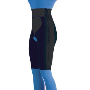 Medco Above Knee Compression Girdle  Black - Hook & Eye - XXL