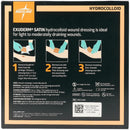 Medline Exuderm Satin Hydrocolloid Wound Dressing packaging - back