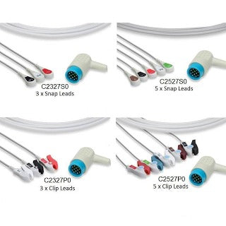 Medtronic One Piece ECG Cable  5 Leads Clip