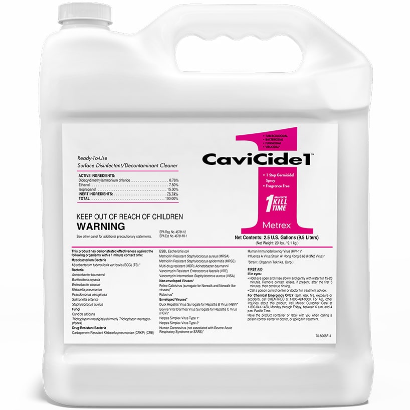 Metrex CaviCide1 Disinfectant - 2.5 Gallon