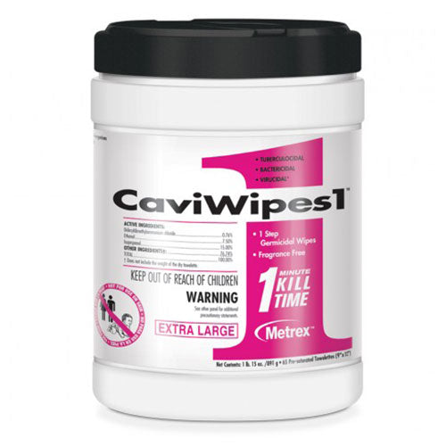 Metrex CaviWipes1  65 Wipe Canister - Extra Large (12/Case)