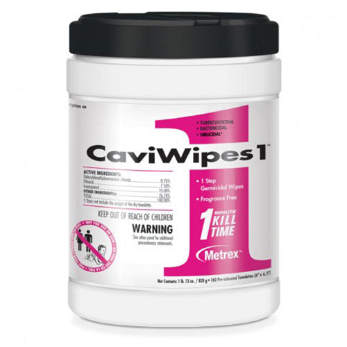 Metrex CaviWipes1  160 Wipe Canister - Regular (12/Case)