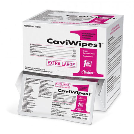 Metrex CaviWipes1  50 Single Wipes - Extra Large (300/Case)