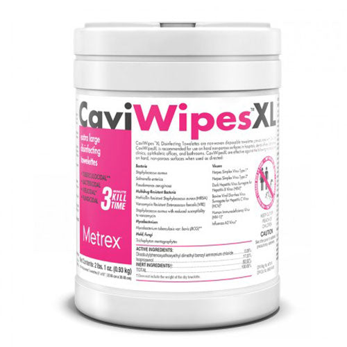 Metrex CaviWipes XL  Canister (65 wipes) (12/Case)