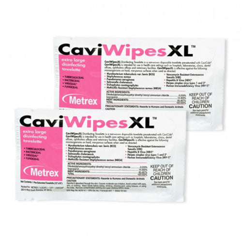 Metrex CaviWipes XL  Packet (50 wipes) (6/Case)
